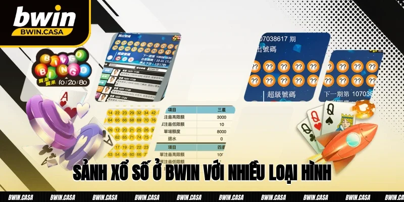 Sảnh xổ số ở Bwin với nhiều loại hình